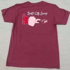 Buff City Soap Short Sleeve Tee - Maroon - Medium - Used in Excellent Condition